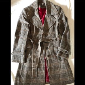 vintage tweed pea coat